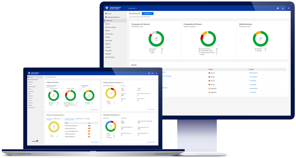 WithSecure Elements EPP för datorer och servrar.