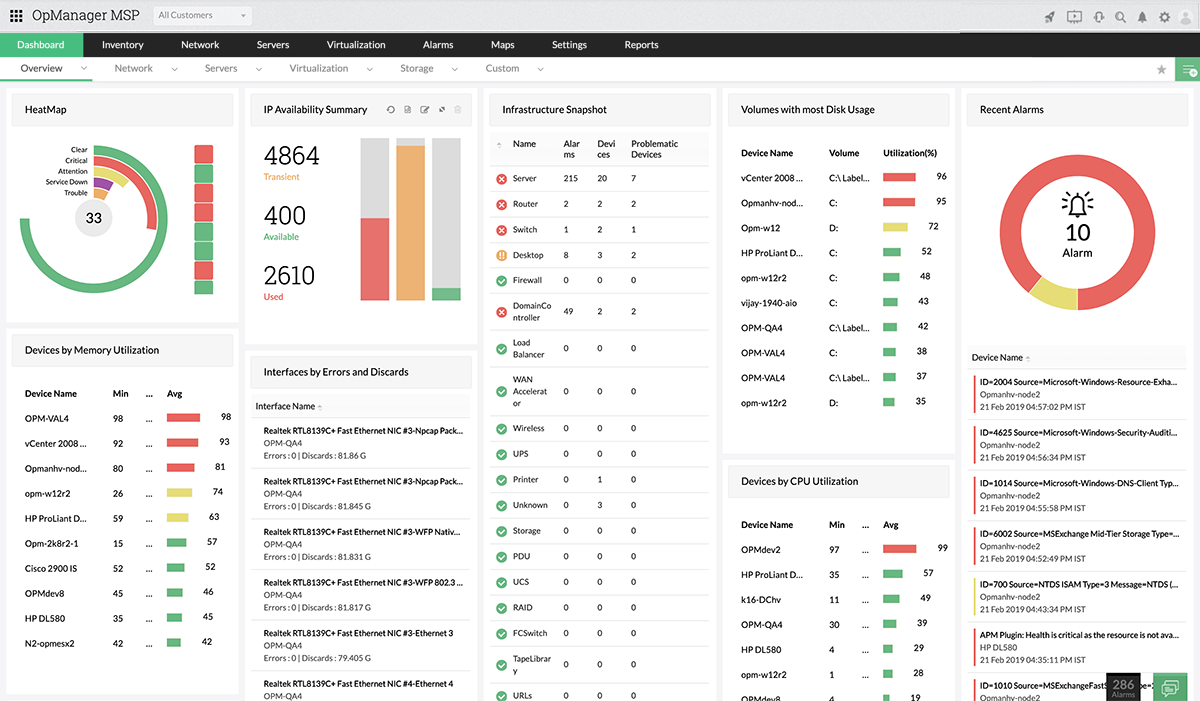 OpManager MSP