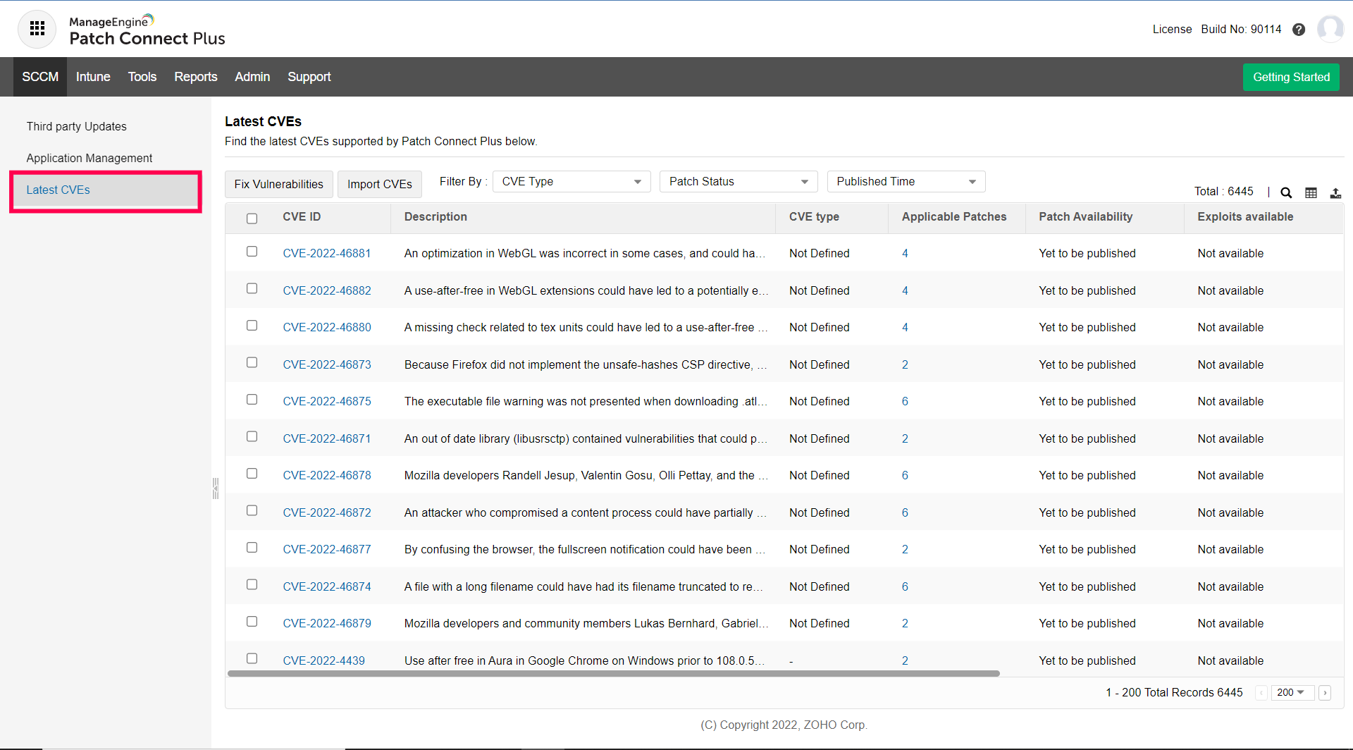 import-cve-to-patch-connect plus