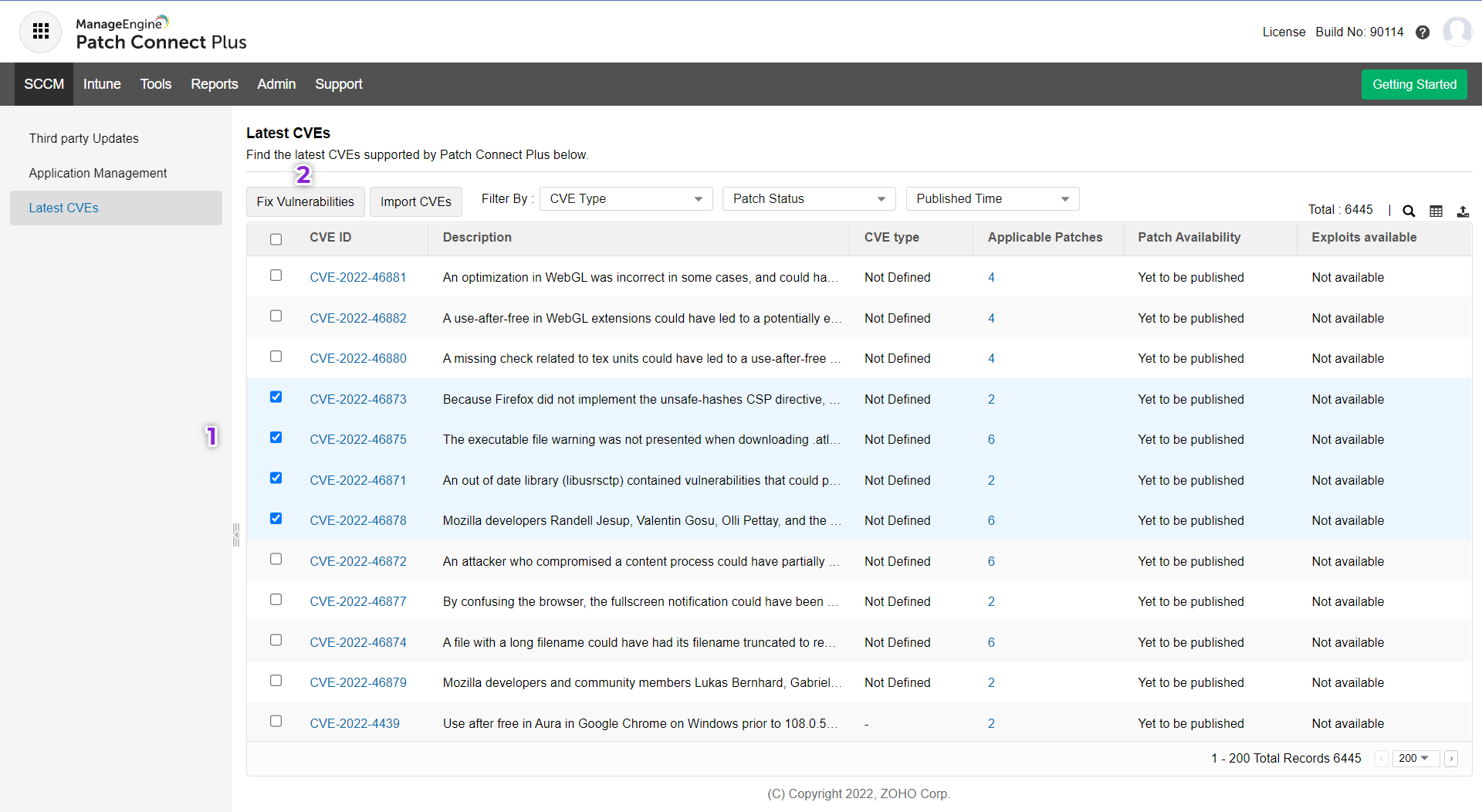 CVE import: Fix Vulnerabilities