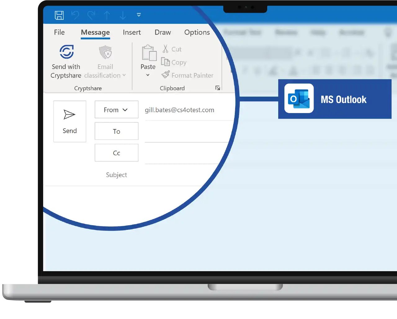 Cryptshare Outlook - Microsoft 365